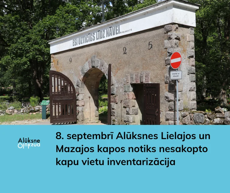 Alūksnes kapavietu uzturētājiem tuvojas pārbaude
